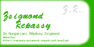 zsigmond repassy business card